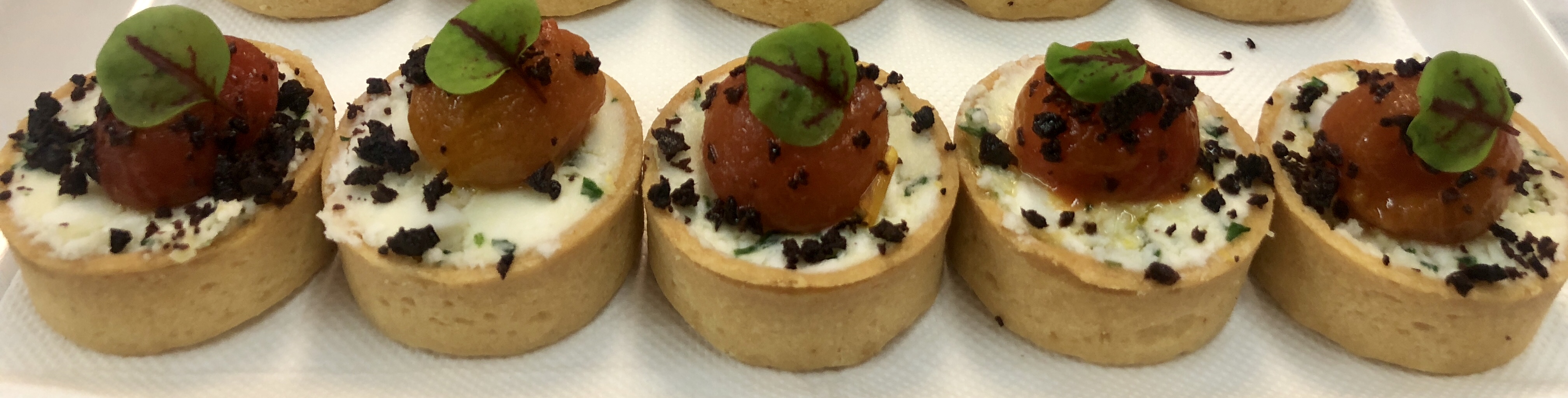 Bulgarian Feta, Comfit Cherry Tomato & Olive Crumbs